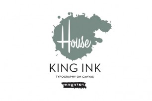 KING INK -Typography on Canvas-